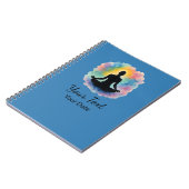 Lotus Pose Waterverf Aura Yoga Custom Notitieboek (Linkerzijde)