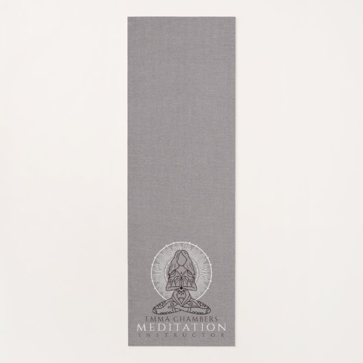 Lotus Pose Yoga Praktijk Mat (Voorkant)