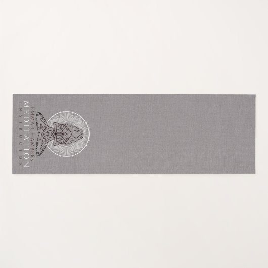 Lotus Pose Yoga Praktijk Mat (Voorkant (horizontaal))