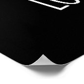 Lotus Pray Funny Plant Pun Dark BG Poster (Hoek)