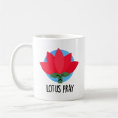 Lotus Pray Funny Plant Pun Koffiemok (Links)