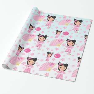 Lotus Princess en Cherry Blossom Flowers Cadeaupapier