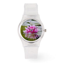 Lotus Print Foto strass detail horloge