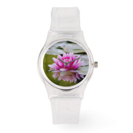 Lotus Print Foto strass detail horloge