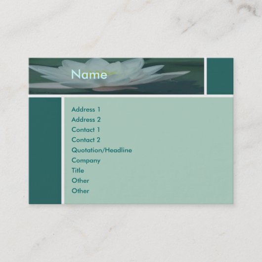 Lotus Profile Card Visitekaartje (Voorkant)