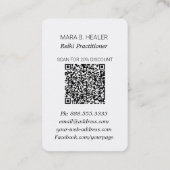 *~* Lotus QR Roos Hart Nirvana Massage Reiki Yoga Visitekaartje (Achterkant)