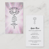 *~* Lotus Rainbow Sparkle Reiki Energy Healing Visitekaartje (Voorkant / Achterkant)