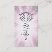 *~* Lotus Rainbow Sparkle Reiki Energy Healing Visitekaartje (Voorkant)