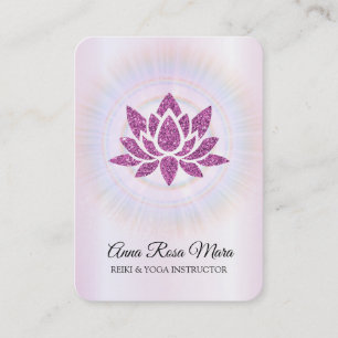 *~* Lotus Rays Reiki Energy Healing MAGENTA  Visitekaartje