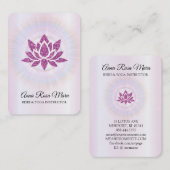 *~* Lotus Rays Reiki Energy Healing MAGENTA  Visitekaartje (Voorkant / Achterkant)