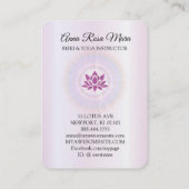 *~* Lotus Rays Reiki Energy Healing MAGENTA  Visitekaartje (Achterkant)