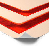 Lotus Red Tones Print, Poster (Semi-Gloss) (Hoek)