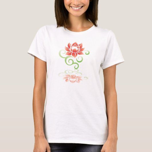 Lotus reflectie t-shirt (Voorkant)