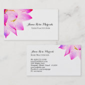 *~* Lotus Reiki Energy Healer Light Fled Yoga Visitekaartje (Voorkant / Achterkant)