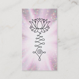 *~* Lotus Reiki Energy Healing Sparkle Rays Visitekaartje