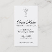 *~* Lotus Reiki Energy Healing Sparkle Rays Visitekaartje (Achterkant)