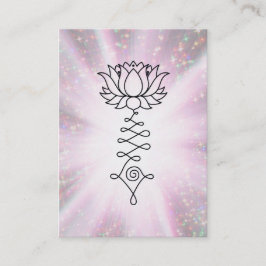 *~* Lotus Reiki Energy Healing Sparkle Rays Visitekaartje
