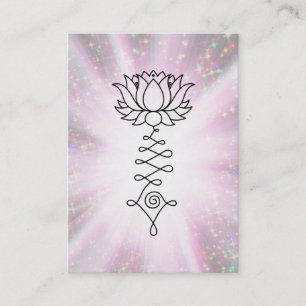 *~* Lotus Reiki Energy Healing Sparkle Rays Visitekaartje