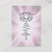 *~* Lotus Reiki Energy Healing Sparkle Rays Visitekaartje (Voorkant)