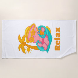 Lotus Relax Beach Towel Strandlaken
