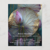 Lotus Reverie | Lotus Bloem Ontwerp Flyer (Achterkant)