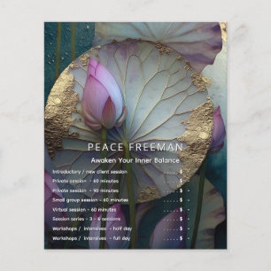 Lotus Reverie Lotus Bloem Ontwerp Flyer