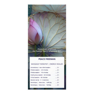 Lotus Reverie Lotus Bloem Ontwerp Reclamekaart