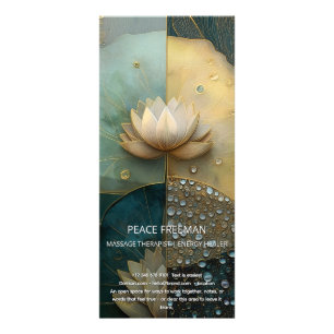 Lotus Reverie Lotus Bloem Ontwerp Reclamekaart