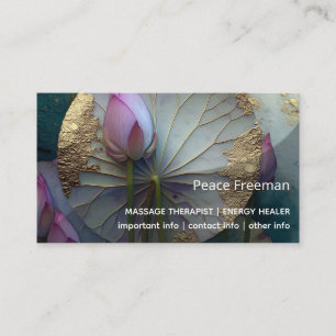 Lotus Reverie Lotus Bloem Ontwerp Visitekaartje