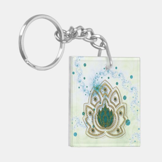 Lotus Rising Sleutelhanger (Voorkant Links)