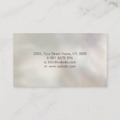 Lotus - Roos kwarts en goud op parels Visitekaartje (Achterkant)