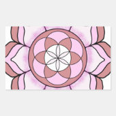 Lotus-Roos Rechthoekige Sticker (Voorkant)