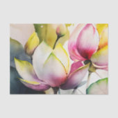 LOTUS roze bloemendecoupage papier (Voorkant)