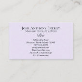 ** Lotus Roze Lavendel Nevel Galaxy Universe Visitekaartje (Achterkant)