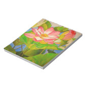 Lotus roze, waterlly waterverf kunst schilderij notitieblok (Linkerzijde)
