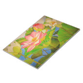 Lotus roze, waterlly waterverf kunst schilderij notitieblok (Schuin)