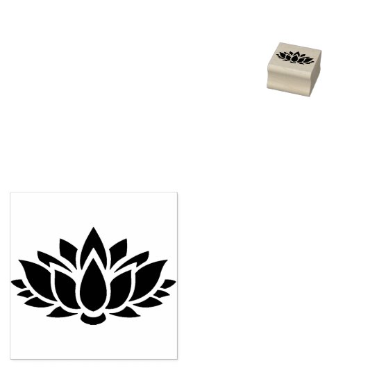 Lotus Rubber Stamp Rubberstempel (Gestempeld)