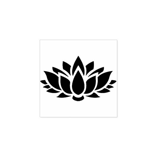 Lotus Rubber Stamp Rubberstempel (Afrduk)