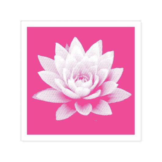 LOTUS RUBBER STAMP ZELFINKTENDE STEMPEL (Design)
