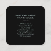 *~* Lotus Sacred Symbol Moon Nirvana Vierkante Visitekaartje (Achterkant)