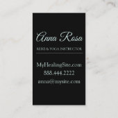 *~* Lotus Sacred Symbol Moon Nirvana Visitekaartje (Achterkant)