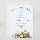 Lotus Save the Date uitnodiging template (Voorkant)