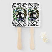 Lotus Schaduwfee Handwaaier (Voorkant en achterkant)