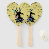 Lotus Schaduwfee Handwaaier (Voorkant en achterkant)