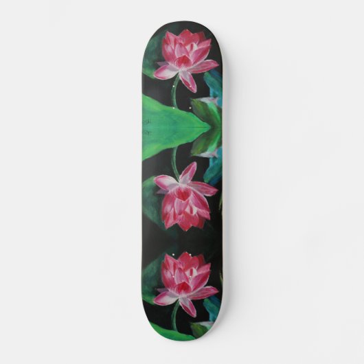 Lotus Schilderij Skateboard (Voorkant)
