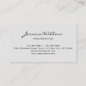 Lotus Sepia Yoga Instructor Visitekaartje (Achterkant)