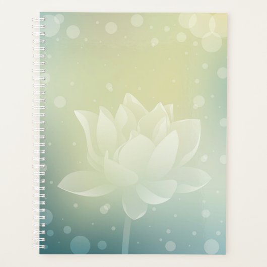 Lotus Serenity Hardcover Daily Planner (Voorkant)