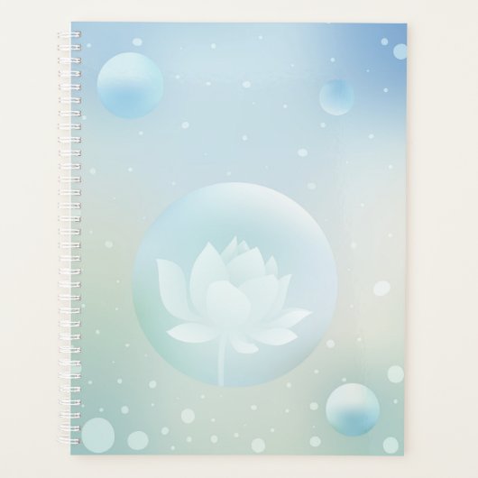 Lotus Serenity Hardcover Daily Planner (Voorkant)
