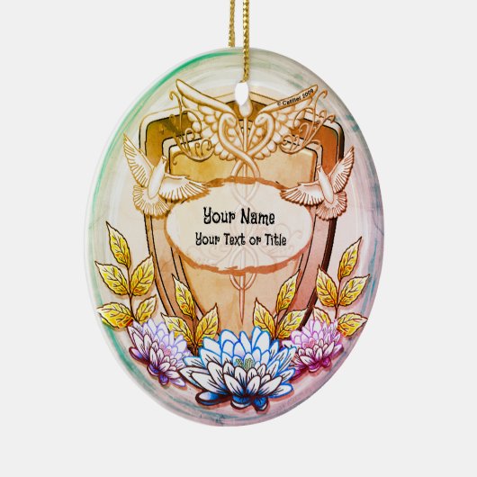 Lotus shield nurse keramisch ornament (Rechts)