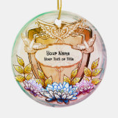 Lotus shield nurse  keramisch ornament (Voorkant)